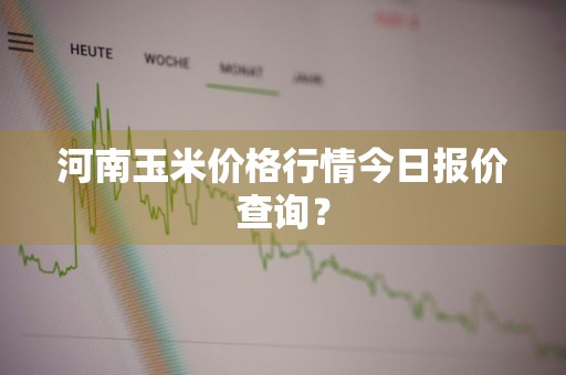 河南玉米价格行情今日报价查询？
