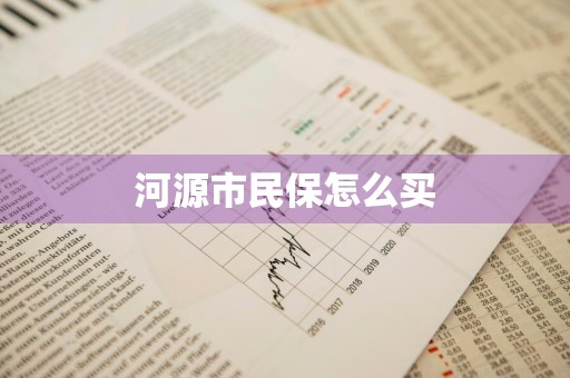 河源市民保怎么买
