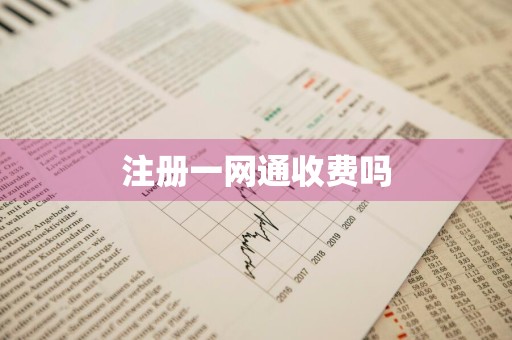 注册一网通收费吗