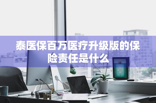 泰医保百万医疗升级版的保险责任是什么