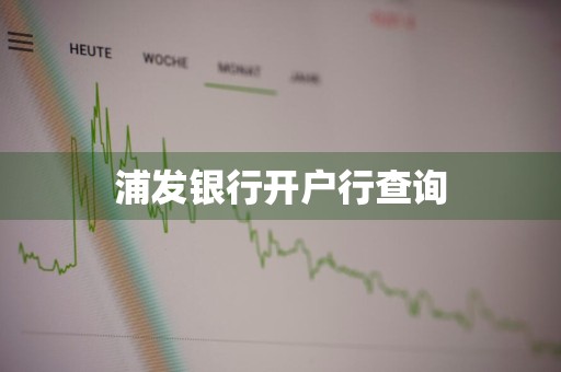 浦发银行开户行查询