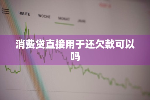 消费贷直接用于还欠款可以吗