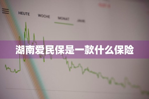 湖南爱民保是一款什么保险