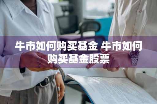 牛市如何购买基金 牛市如何购买基金股票