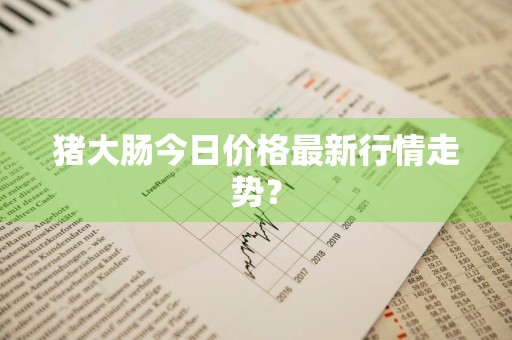 猪大肠今日价格最新行情走势?