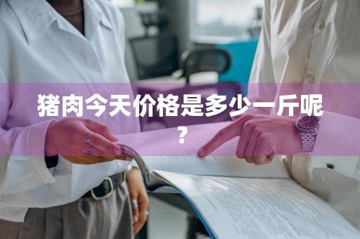 猪肉今天价格是多少一斤呢？