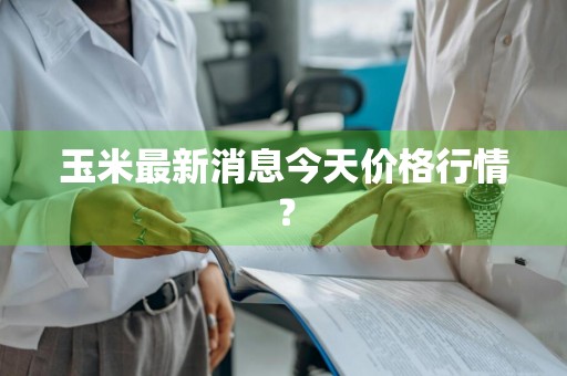 玉米最新消息今天价格行情？