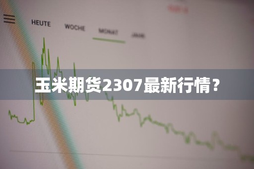 玉米期货2307最新行情？