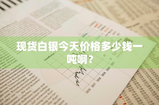 现货白银今天价格多少钱一吨啊？