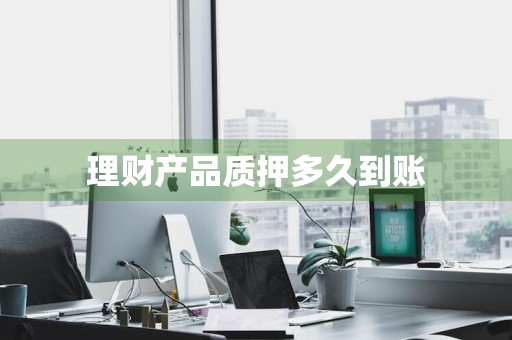 理财产品质押多久到账
