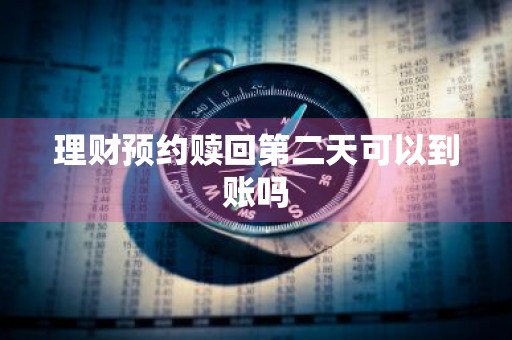 理财预约赎回第二天可以到账吗