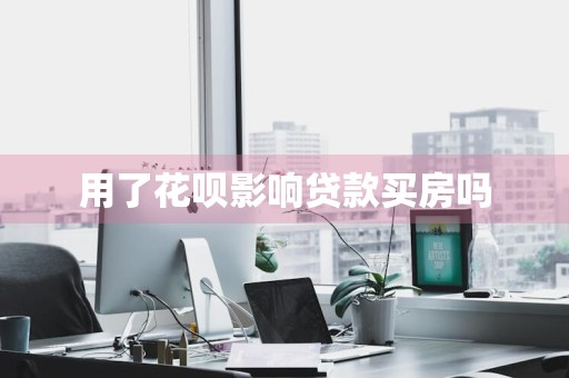 用了花呗影响贷款买房吗
