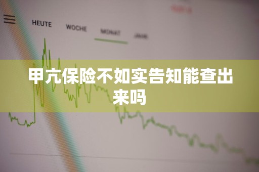 甲亢保险不如实告知能查出来吗