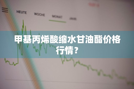 甲基丙烯酸缩水甘油酯价格行情?