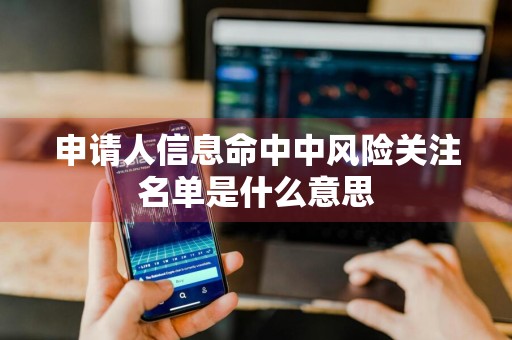 申请人信息命中中风险关注名单是什么意思