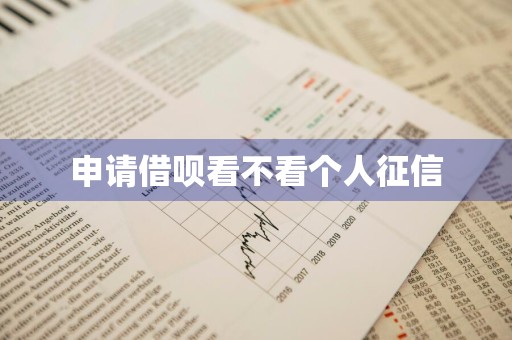 申请借呗看不看个人征信