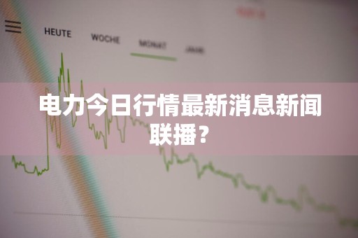 电力今日行情最新消息新闻联播？