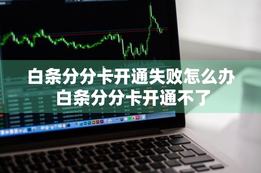 白条分分卡开通失败怎么办 白条分分卡开通不了