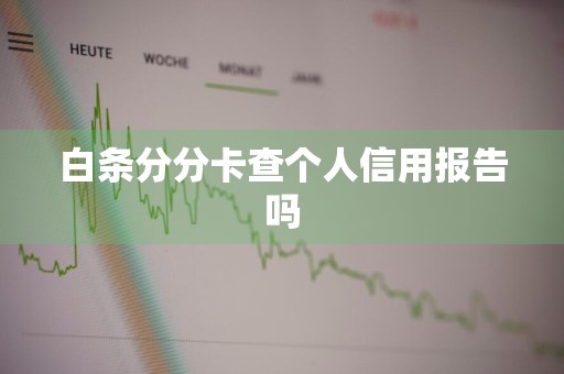 白条分分卡查个人信用报告吗