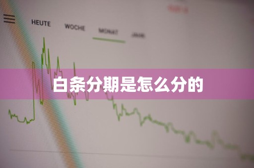 白条分期是怎么分的