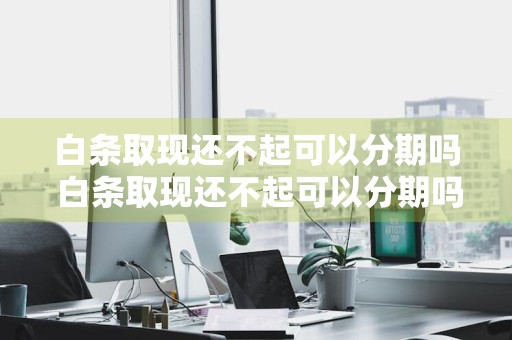 白条取现还不起可以分期吗 白条取现还不起可以分期吗怎么办