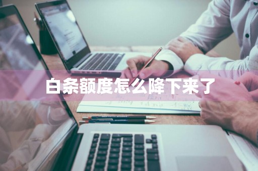 白条额度怎么降下来了