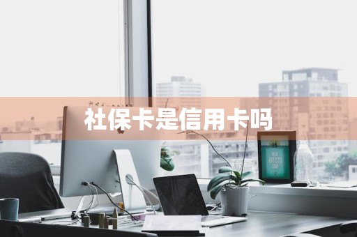 社保卡是信用卡吗