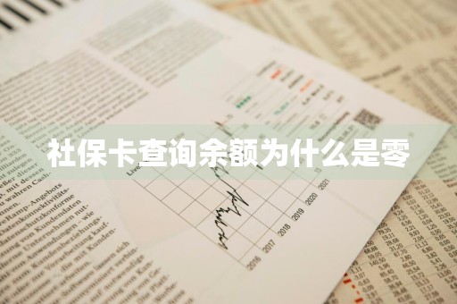 社保卡查询余额为什么是零