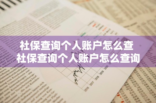 社保查询个人账户怎么查 社保查询个人账户怎么查询
