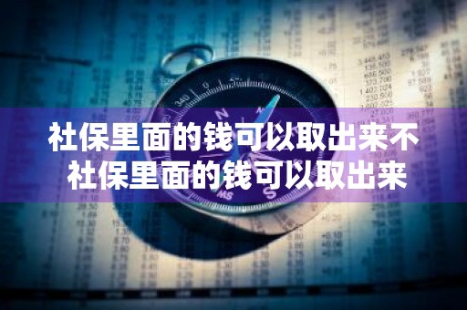 社保里面的钱可以取出来不 社保里面的钱可以取出来不用吗
