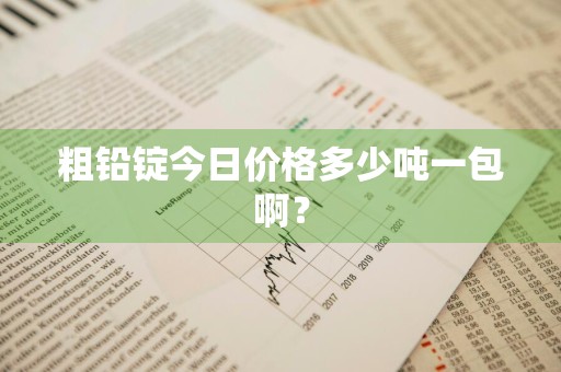 粗铅锭今日价格多少吨一包啊？
