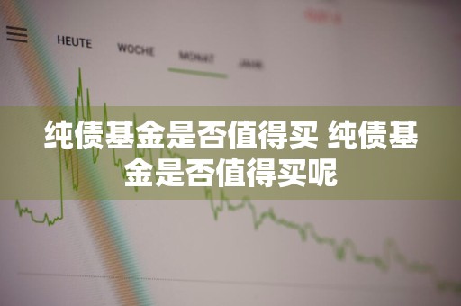 纯债基金是否值得买 纯债基金是否值得买呢