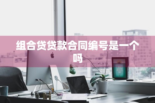 组合贷贷款合同编号是一个吗