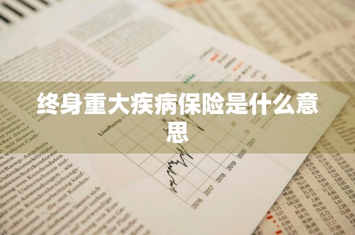 终身重大疾病保险是什么意思