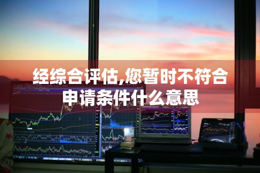 经综合评估,您暂时不符合申请条件什么意思