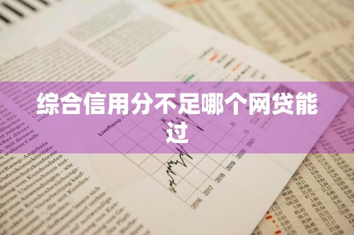 综合信用分不足哪个网贷能过