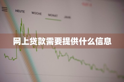网上贷款需要提供什么信息