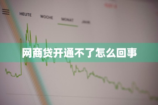 网商贷开通不了怎么回事