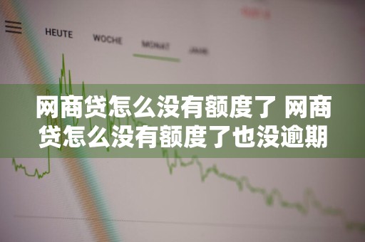 网商贷怎么没有额度了 网商贷怎么没有额度了也没逾期