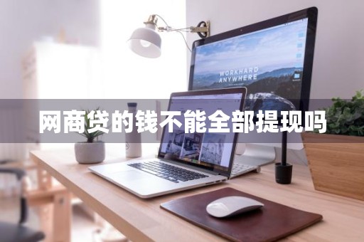 网商贷的钱不能全部提现吗
