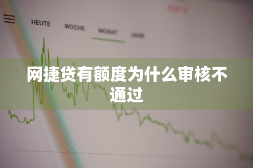 网捷贷有额度为什么审核不通过