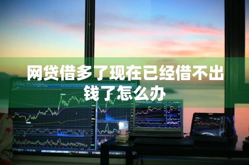 网贷借多了现在已经借不出钱了怎么办