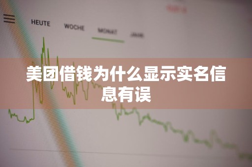美团借钱为什么显示实名信息有误