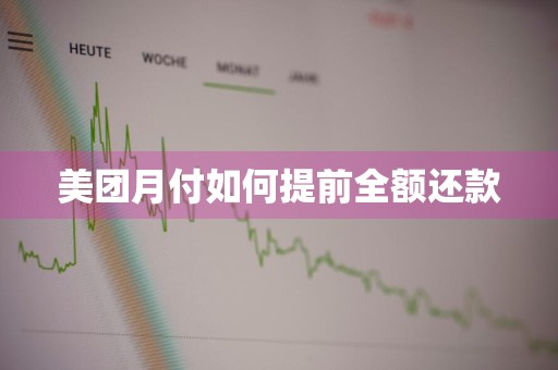 美团月付如何提前全额还款