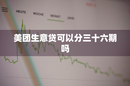 美团生意贷可以分三十六期吗