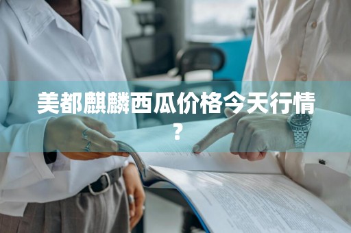 美都麒麟西瓜价格今天行情?