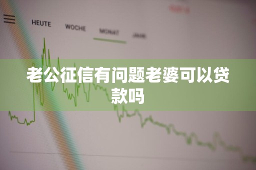 老公征信有问题老婆可以贷款吗