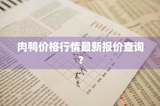 肉鸭价格行情最新报价查询？