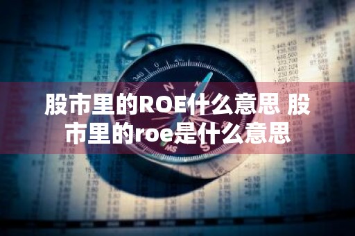 股市里的ROE什么意思 股市里的roe是什么意思
