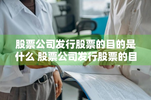 股票公司发行股票的目的是什么 股票公司发行股票的目的是什么呢